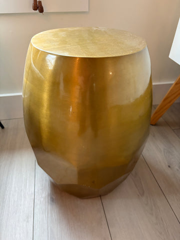 Gold Metal Contemporary Side Tables