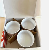 Heller Mid-Century Modern White Stacking Maxi Bowls