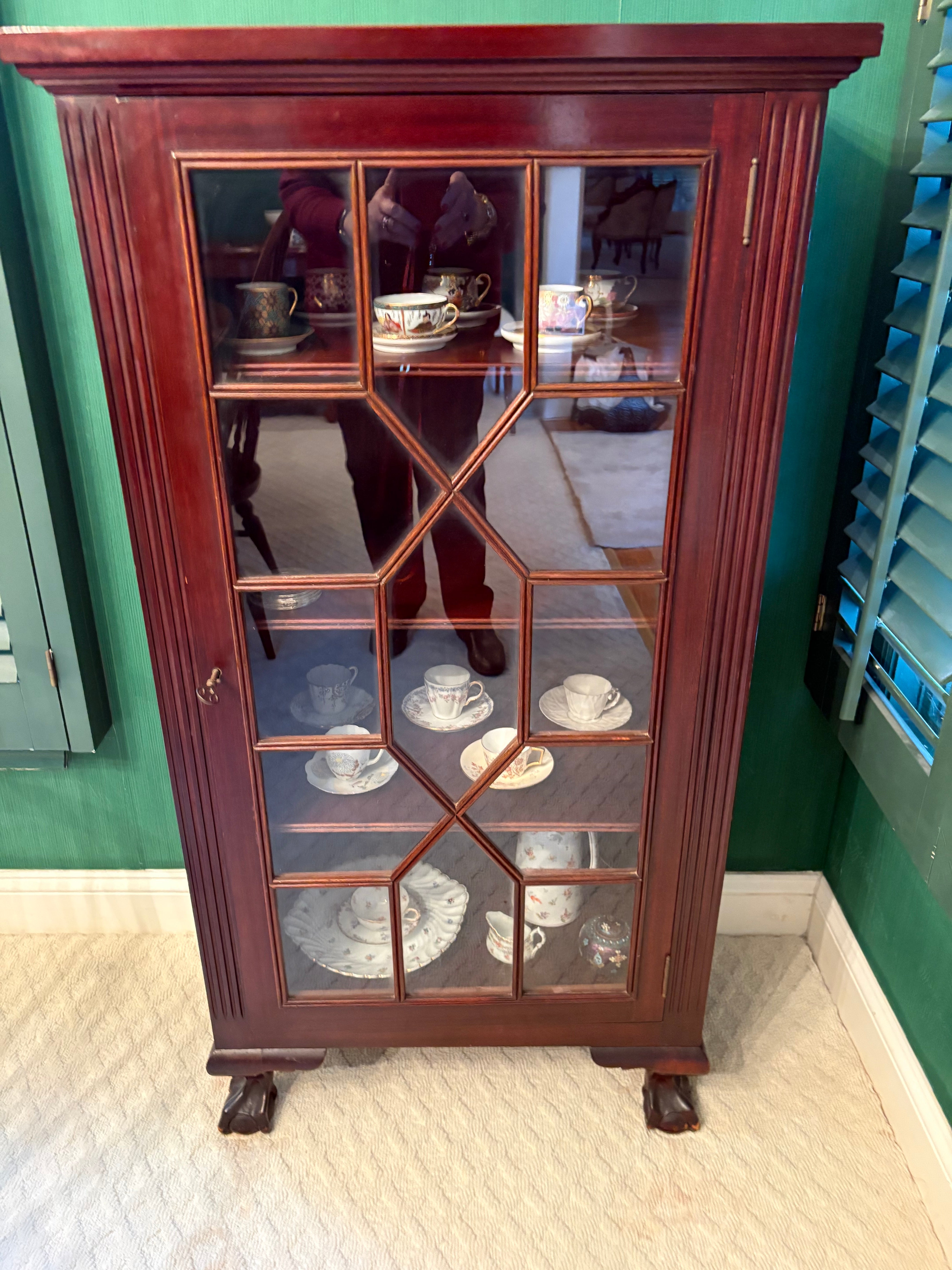 Antique Mahogany Display Cabinet