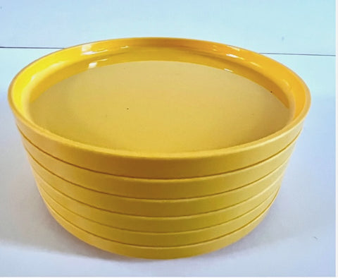 Heller Mid-century Modern Yellow Stacking Plates