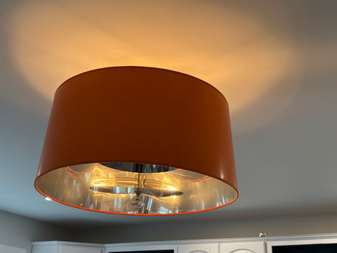 Robert Abbey Orange "Penelope" Flush Mount Fixture