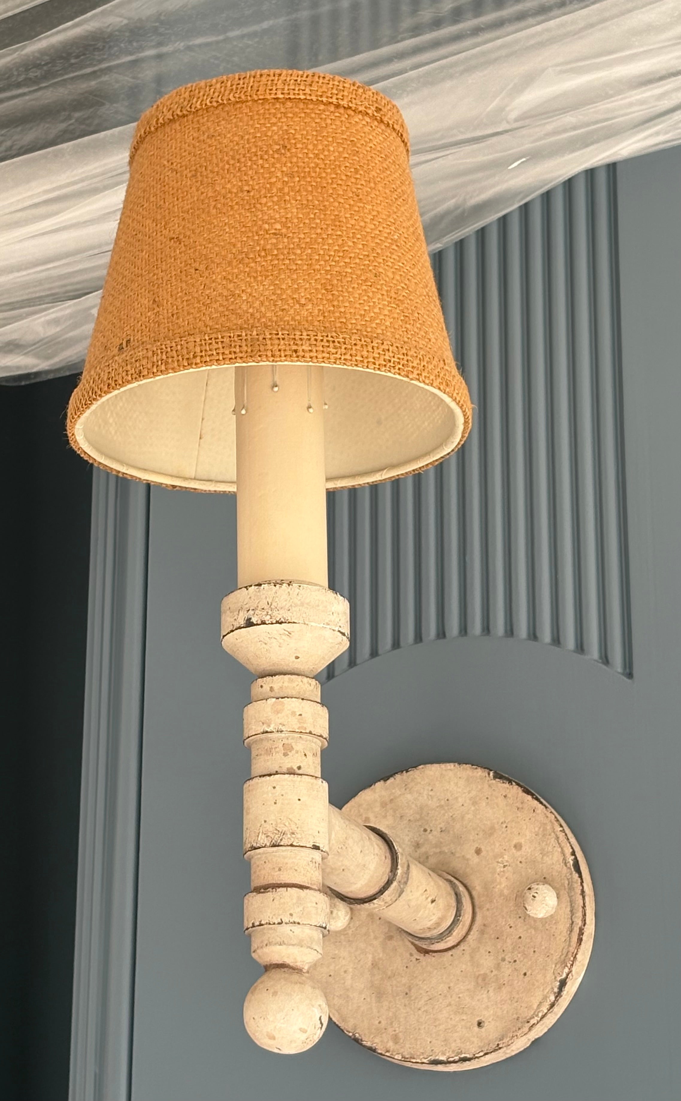 Pair of Painted Sconces