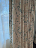 Aqua, Tan and Cream Draperies