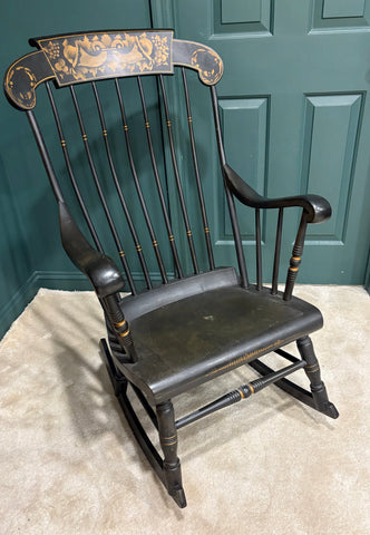 Antique Hitchcock and Windsor Rockers