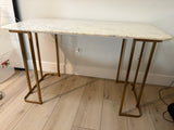 CB2 "Dahlia" Marble Top Desk/Console