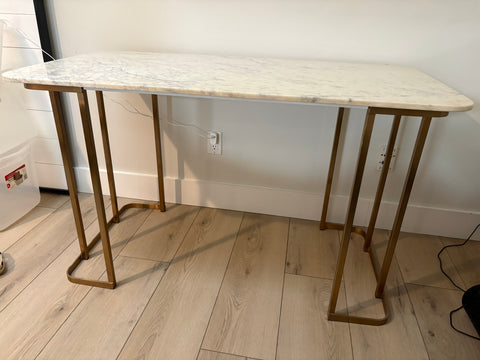 CB2 "Dahlia" Marble Top Desk/Console