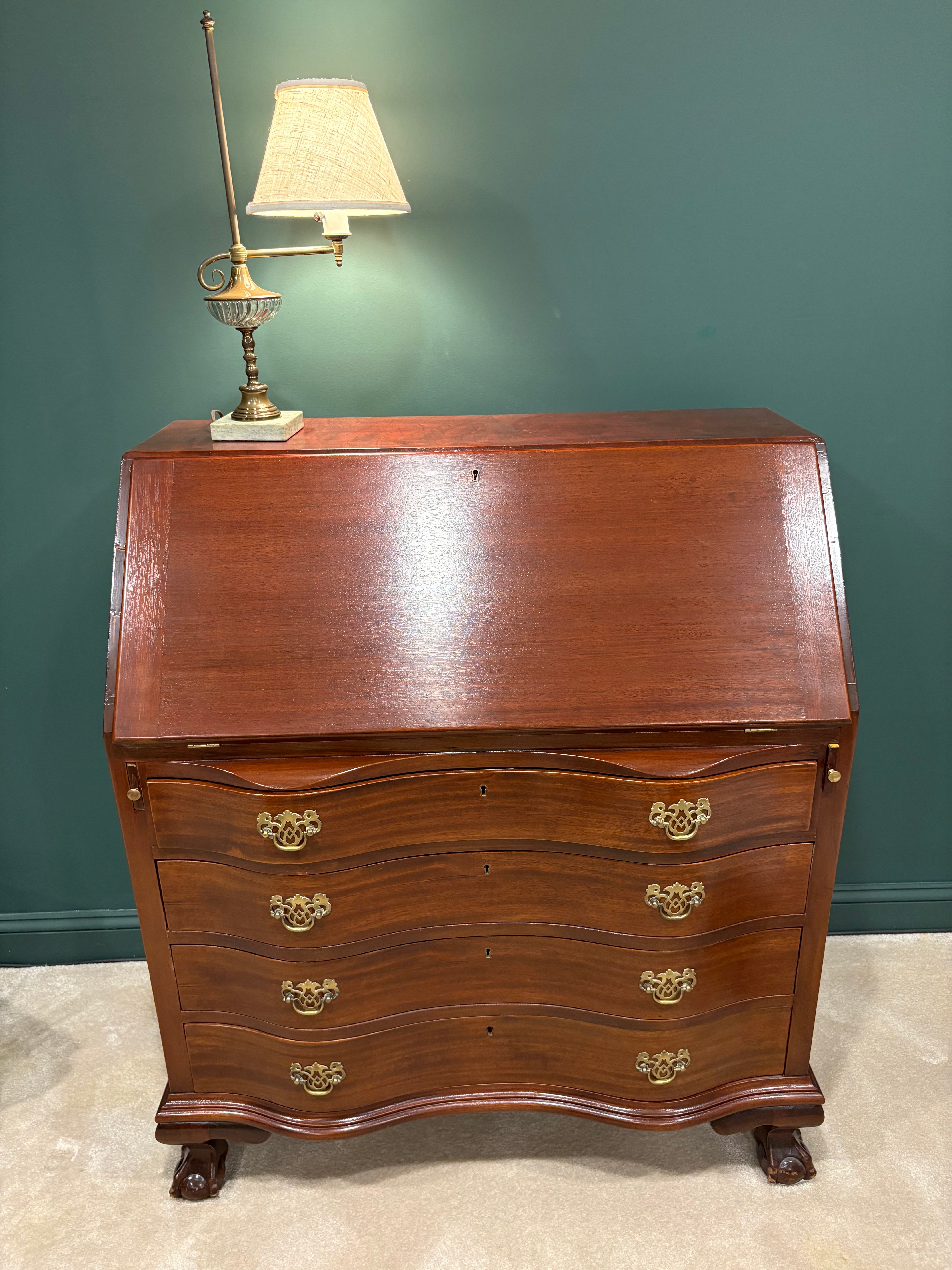 18th c style slant top desk