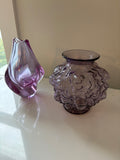 Purple Art Glass Vases