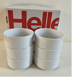 Heller Mid-Century Modern White Stacking Maxi Bowls