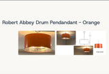 Robert Abbey Orange "Penelope" Flush Mount Fixture