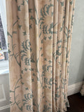 Aqua, Tan and Cream Draperies