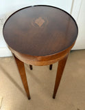 Oval Inlaid Side Table