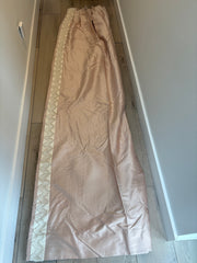 Custom Drapery Panels in Rose  Pink Silk