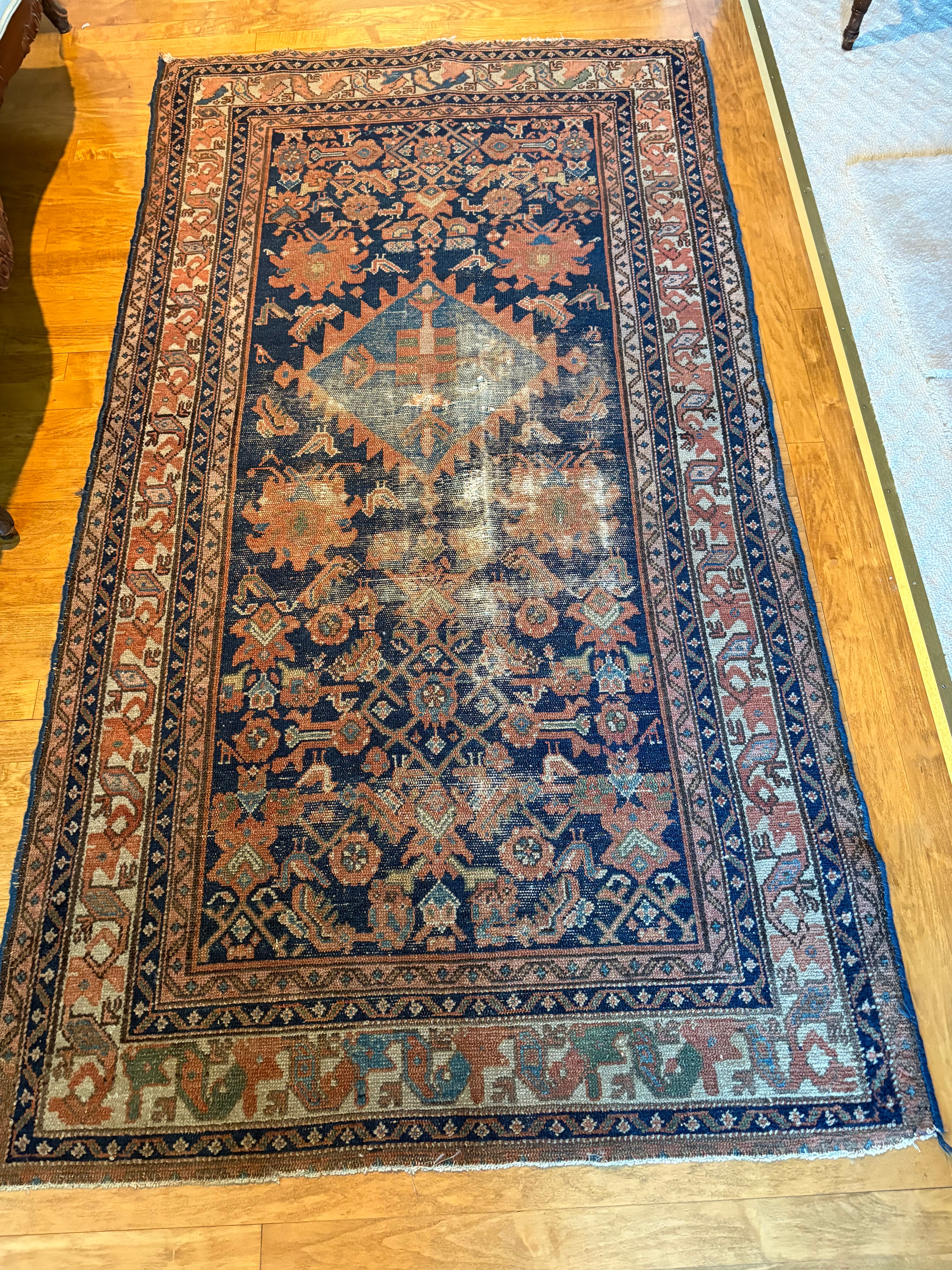 Antique Caucasian Area Rug