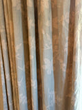 2 Pairs of Cream and Blue-Gray Linen Draperies