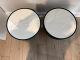 Pair of Contemporary Marble Top Side Tables