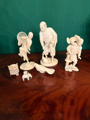 Group of Chinese Ivory/Bone Figures