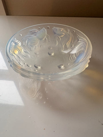 Signed Sabino Art Glass Bowl