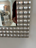 Large Contemporary Silver Leaf Mirror