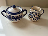 Italian Blue & White Espresso Set for 6