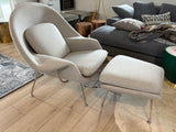 Mid-century Saarinen Style "Womb'" Chair and Ottoman
