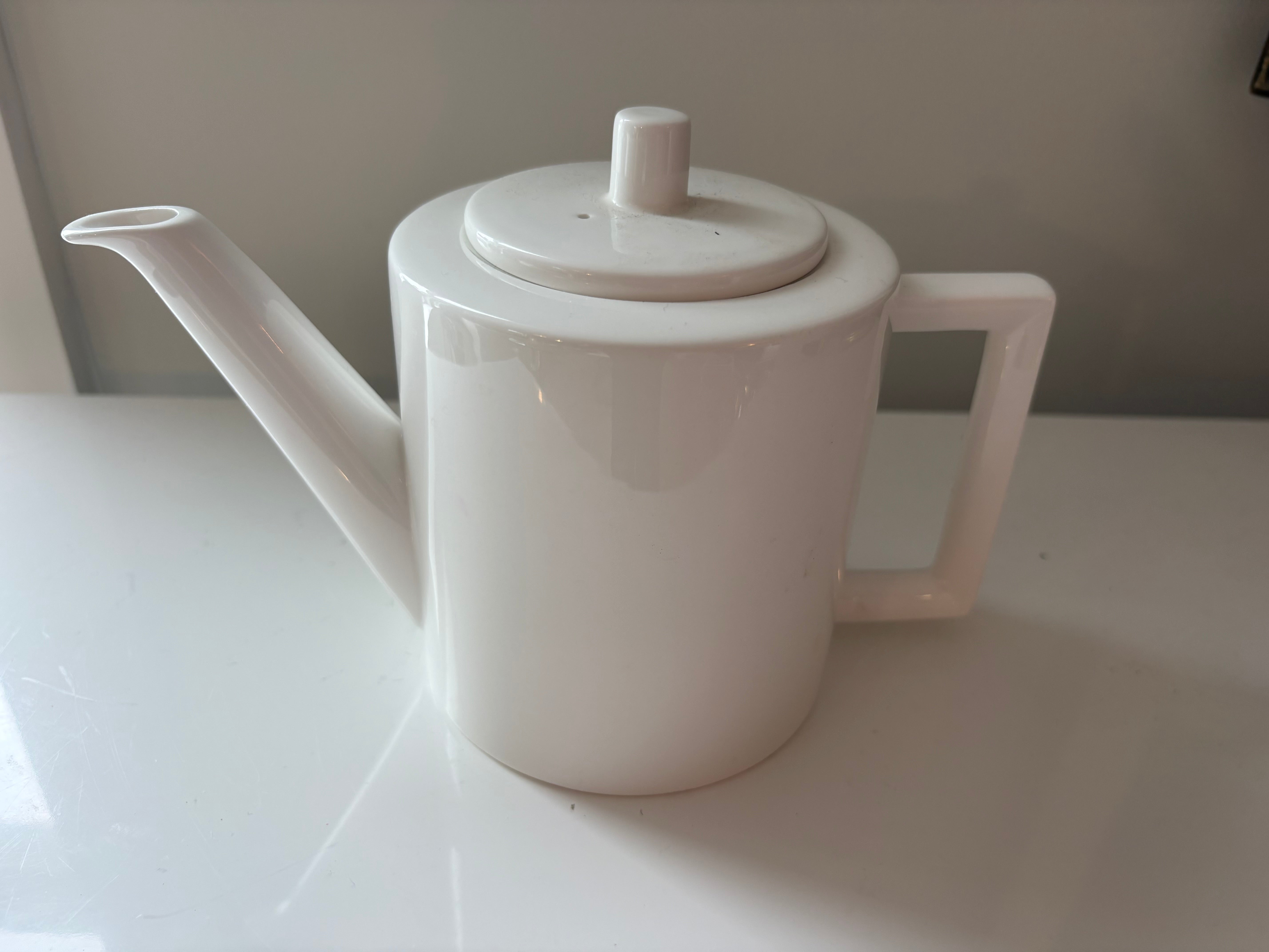 Conran's White Ceramic Teapot
