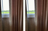 Custom Drapery Panels in Rose  Pink Silk