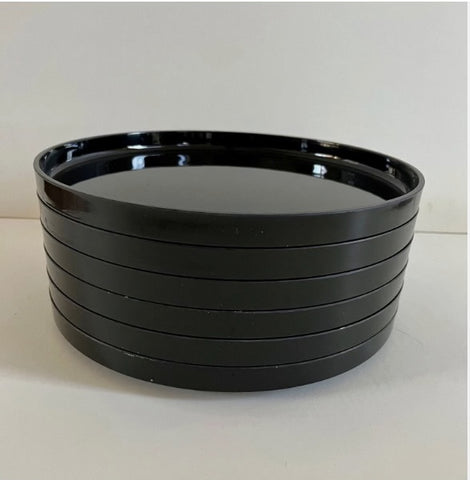 Heller Mid-century Modern Black Stacking Plates