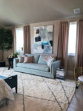 Custom Drapery Panels in Rose  Pink Silk