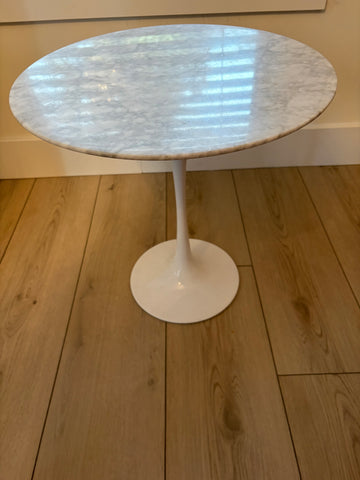 Marble Top "Tulip" Side Table