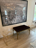 Vintage Brass Bench
