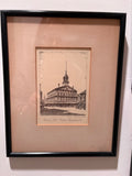 Group of 5 Vintage Boston Engravings