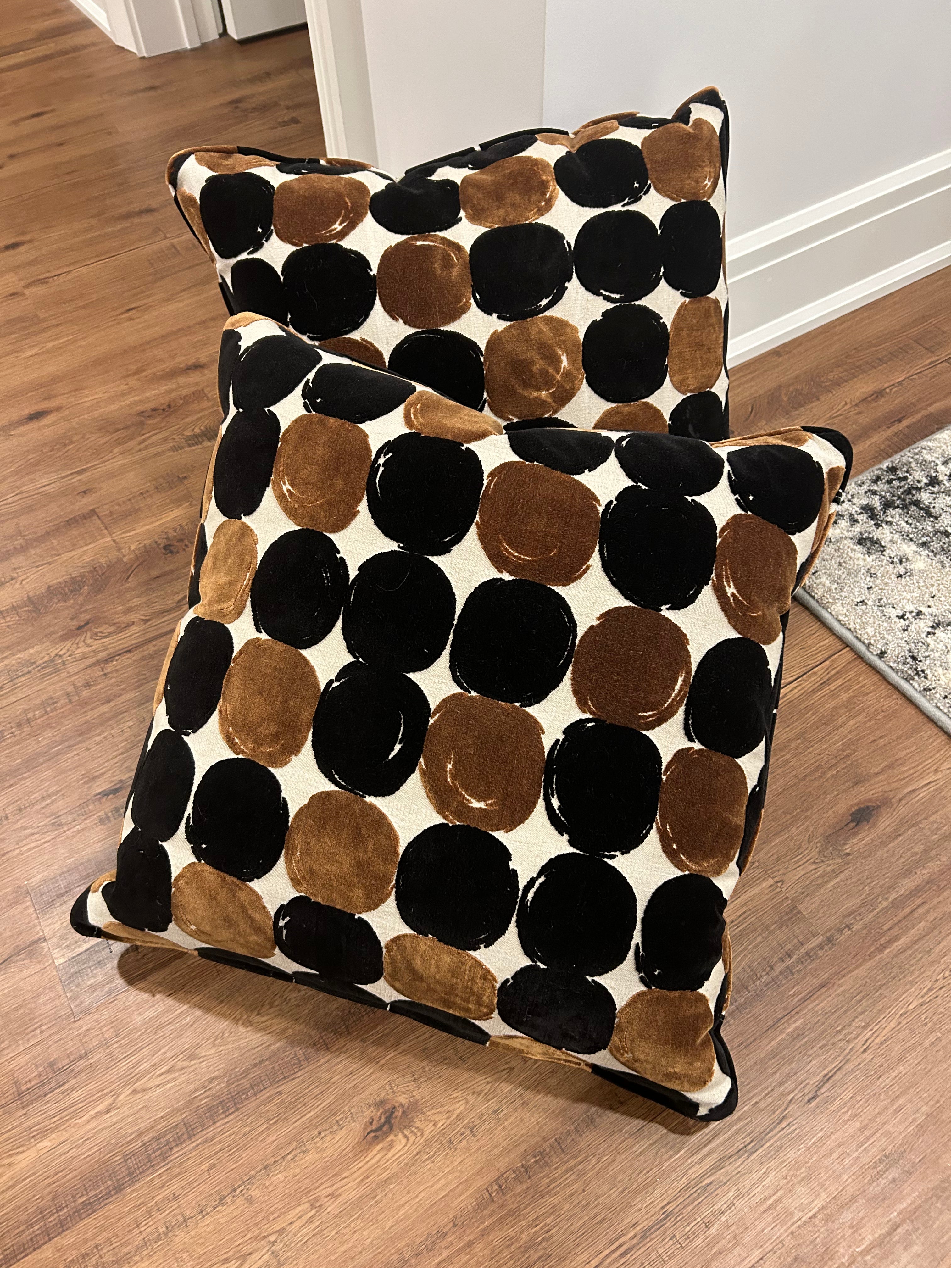 Decorator Pillows - brown and black