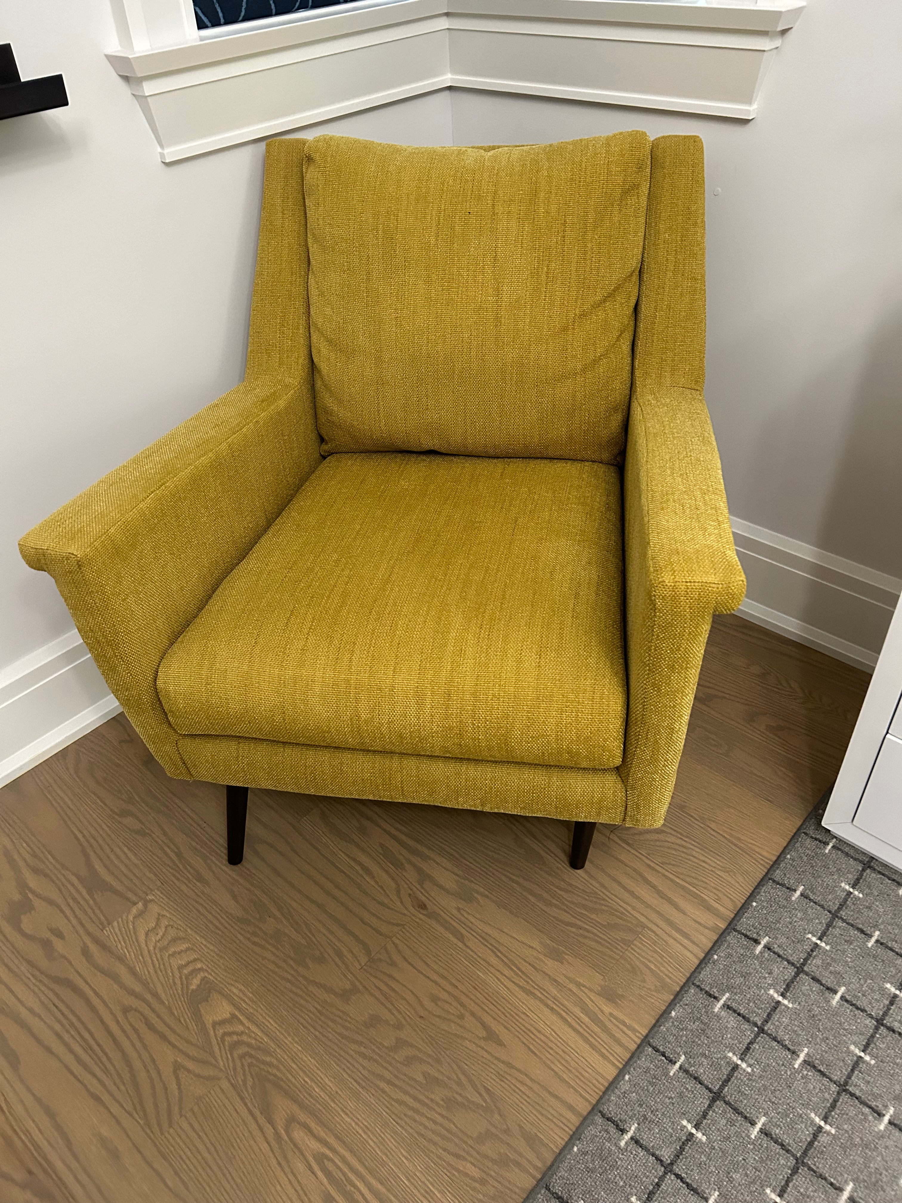 Bedroom Yellow Armchair