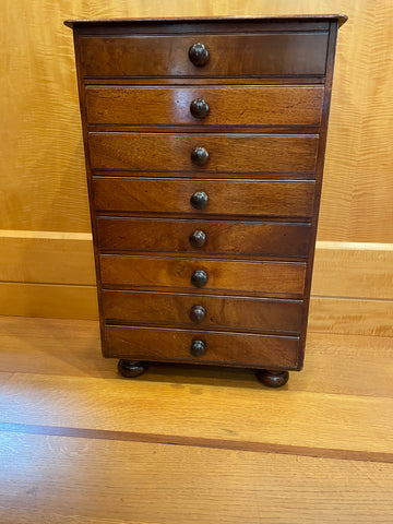 Small Victorian Mahogany Wellington Chest