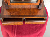19th-Century Burl Walnut Dressing Table Mirror