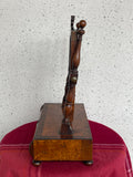 19th-Century Burl Walnut Dressing Table Mirror