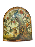 Vintage “Ecran de Cheminée” Peacock Fireplace Screen