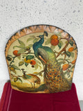 Vintage “Ecran de Cheminée” Peacock Fireplace Screen