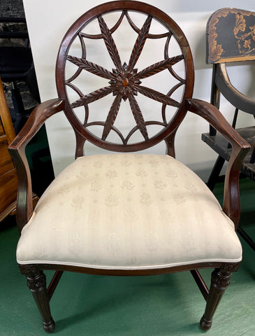 Antique Wheel Back Chair