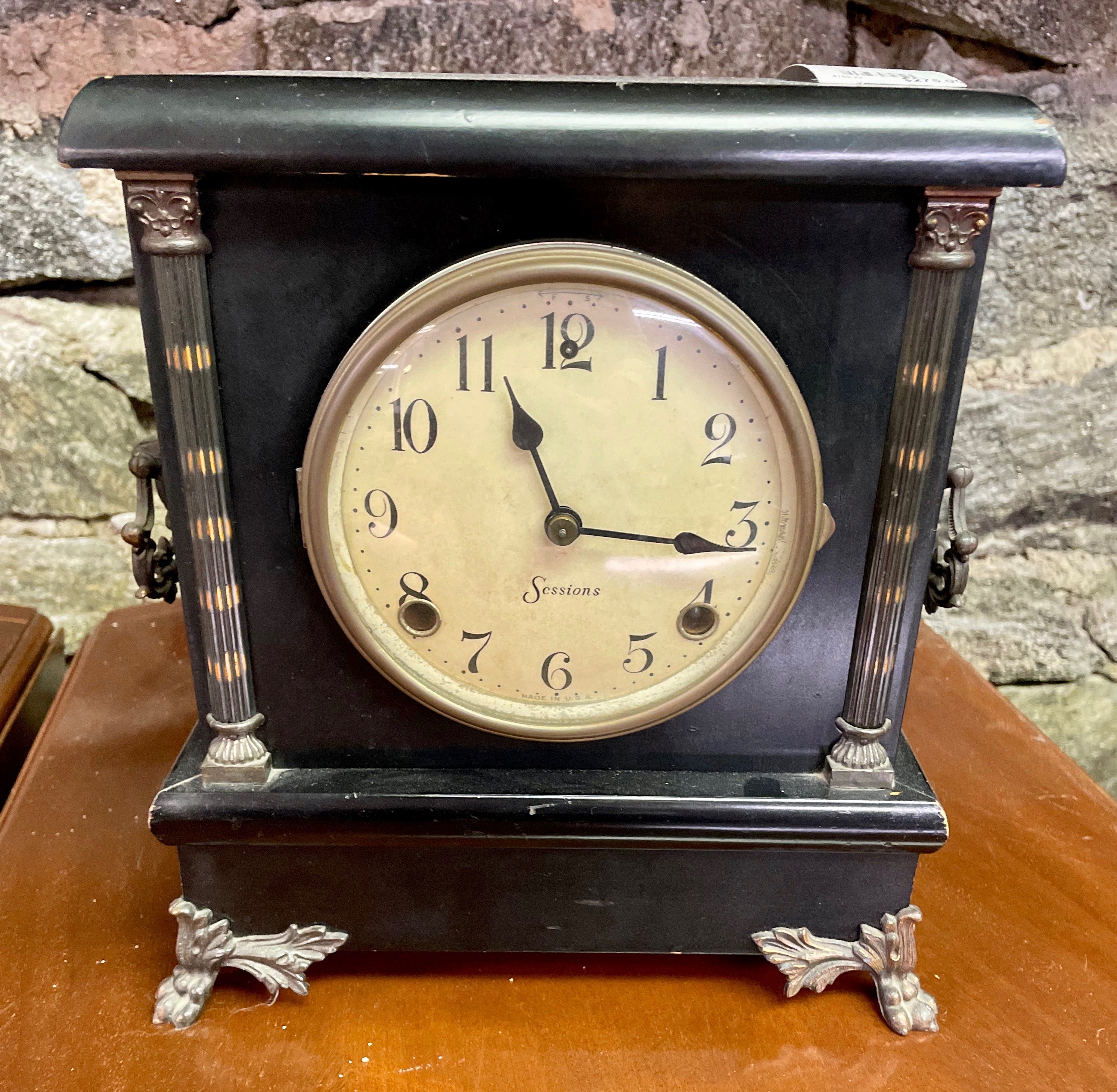 19th Century Oynx Mantle Clock – Elizabeth Jackson Consign It