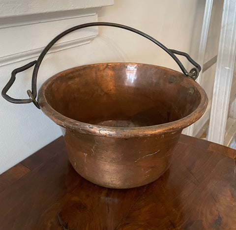 Antique Hand Forged Copper Pot